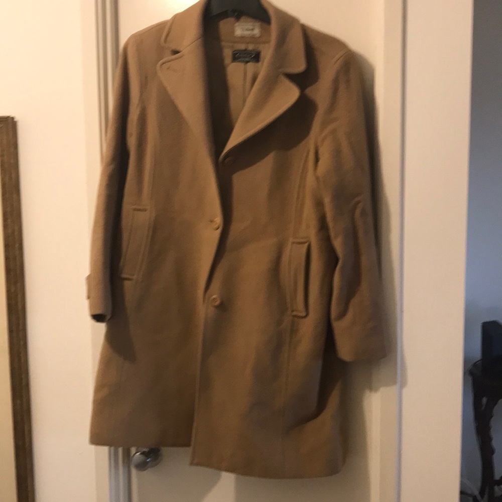 LL Bean camel winter coat size 16/18